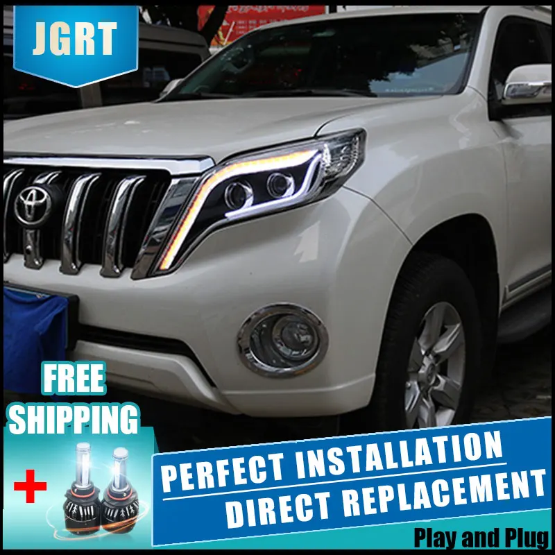 Автомобильный Стайлинг для toyota Prado головной светильник в сборе светодиодный