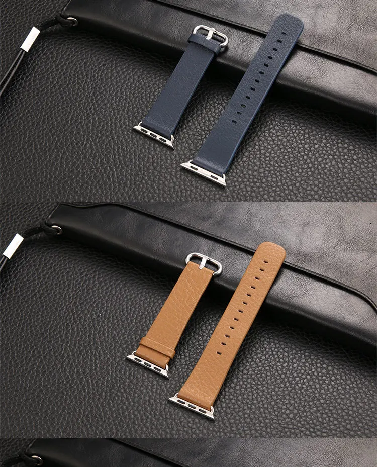Ремешок на запястье для Apple Watch 44 мм 42 мм 40 мм 38 мм из натуральной кожи с петлей iwatch серии 5 4 3 2 1 сменный ремешок для браслета