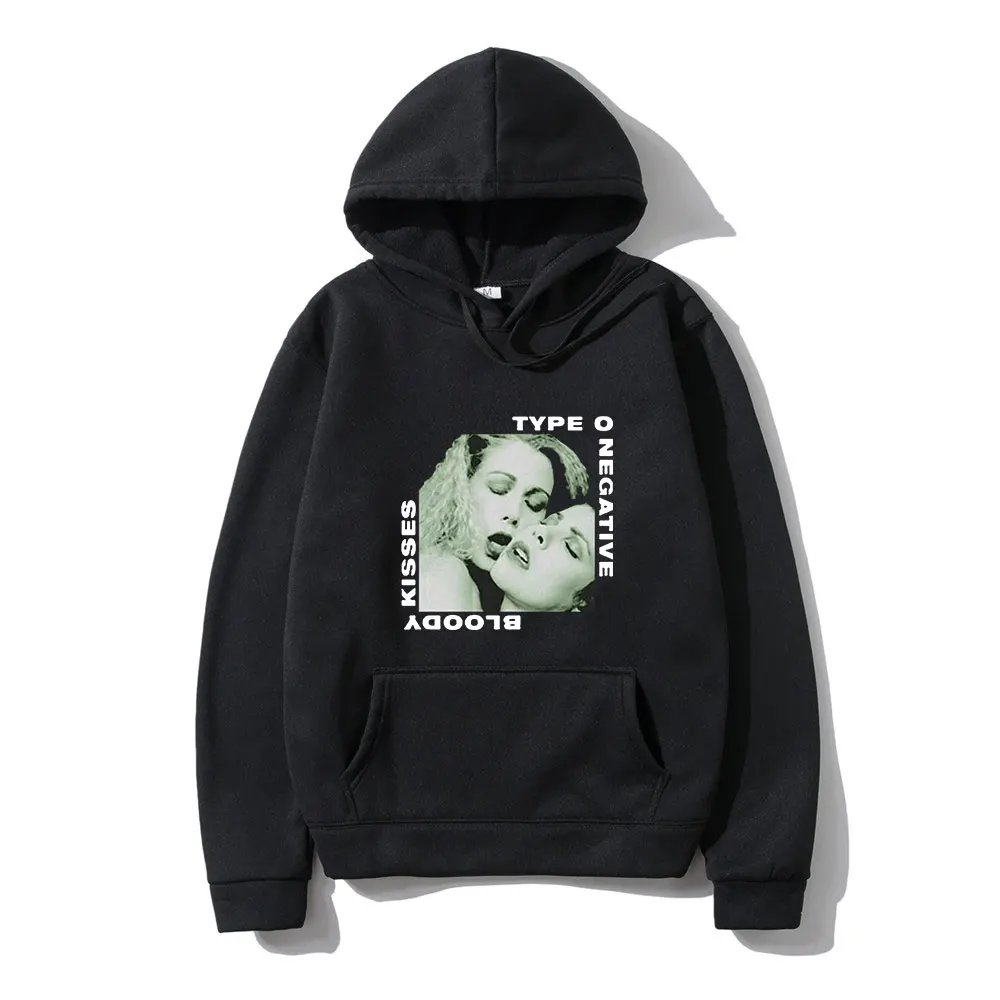 

Type O Negative Bloody Kisses Music Album Cover Retro Harajuku Funny Design Print Long-sleeved Winter Thick Sports Woman Hoodie