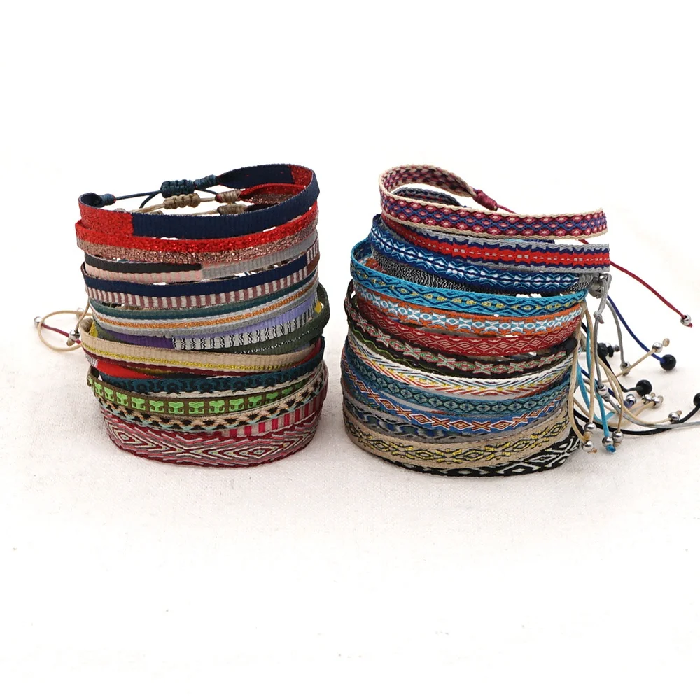 Женские винтажные браслеты в стиле бохо GO2BOHO плетеный веревочный браслет