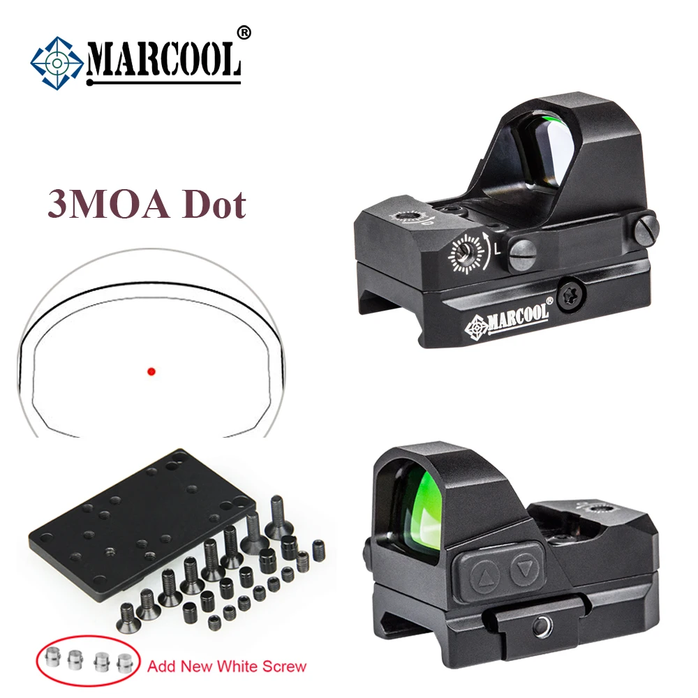 MARCOOL оптика 3MOA Red Dot прицел коллиматор винтовка рефлекторный прицел с вихревой оригинальное качество