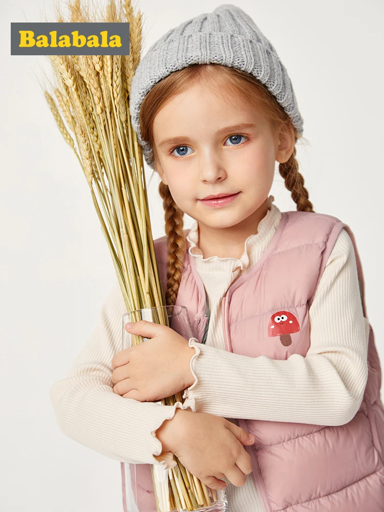 Детский жилет Balabala осенняя одежда для мальчиков и девочек Осенний на пуху