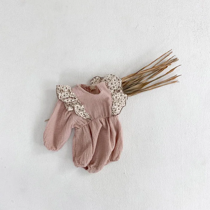 Боди для новорожденных девочек с леопардовым принтом комбинезон оборками на