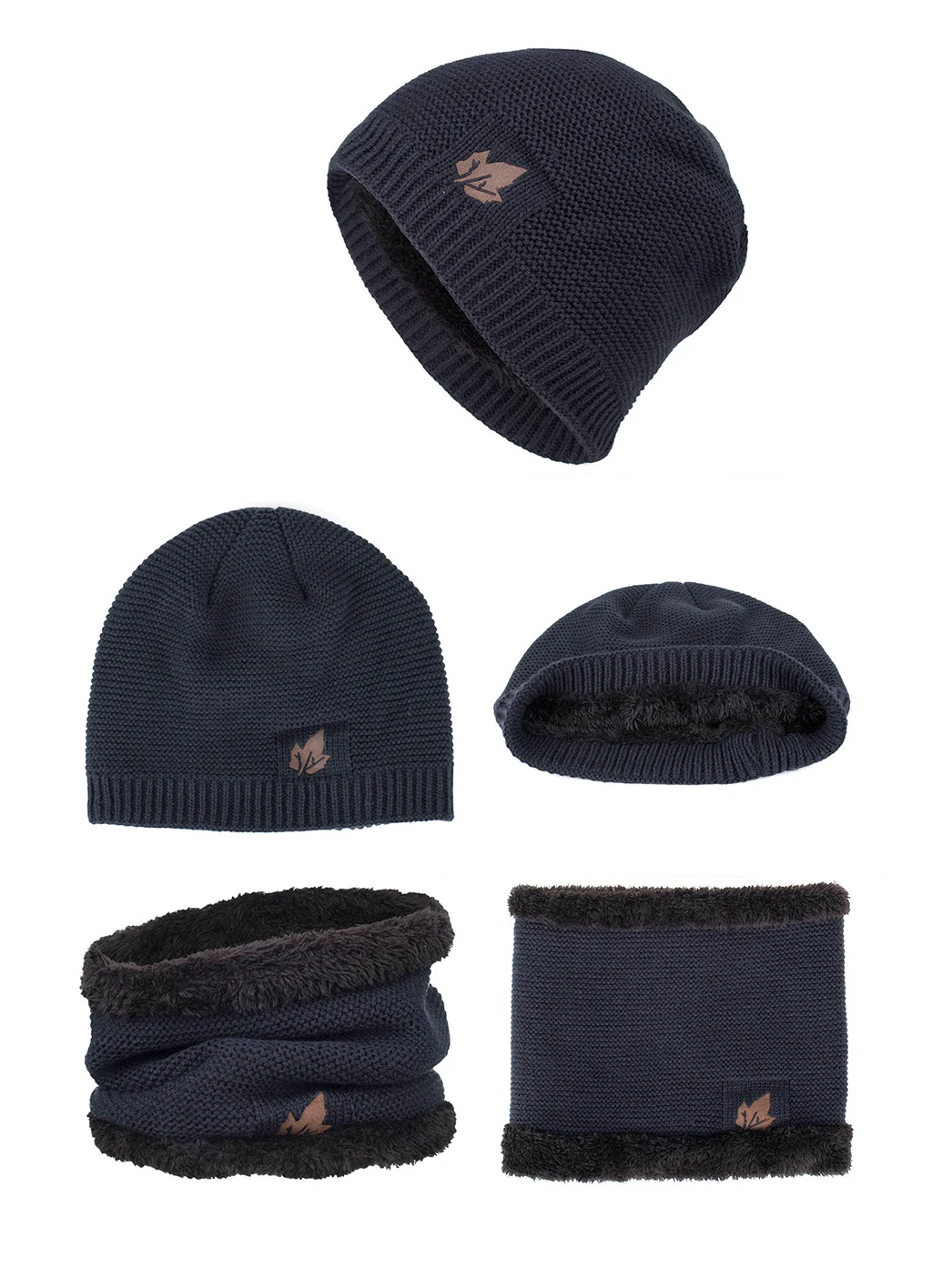 RoxCober, новинка, вязаные шапки Skullies, шапка с воротником, снуд для мужчин и женщин, береты-кепки Gorros, Мужская теплая однотонная зимняя шапка, шапка, комплект