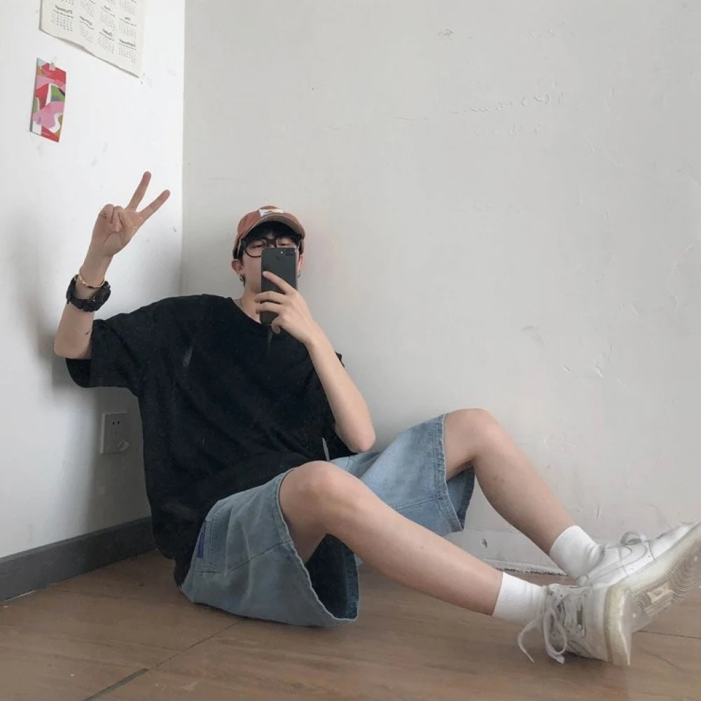 Летняя Повседневная Однотонная футболка унисекс с круглым вырезом и коротким