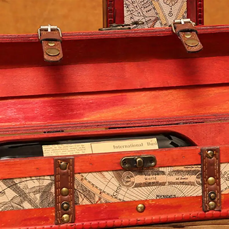 Ретро упаковочная коробка для вина в китайском стиле деревянный подарочный