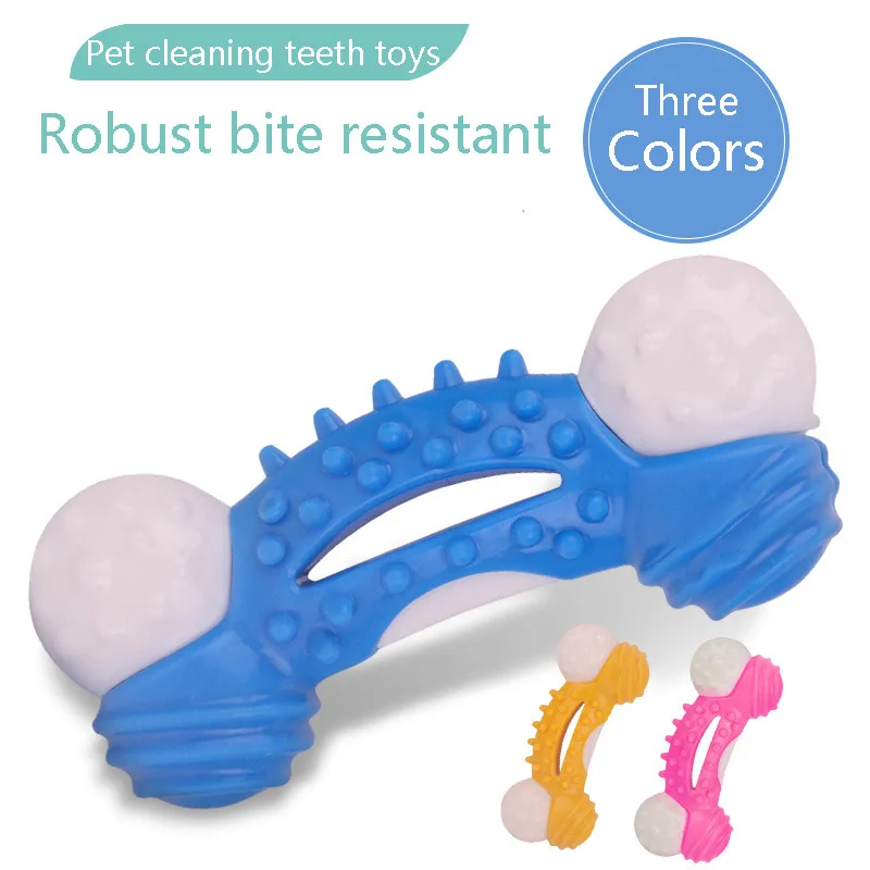 Интерактивные игрушки для собак жевать молярная чистки гантели из Гонконга