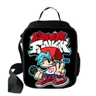 Аниме пятничная ночь Funkin сумка для ланча для мальчиков и девочек портативные термальные сумки для пикника детские школьные дорожные сумки для хранения еды Ланч-бокс