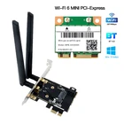 Wi-Fi 6 MiNi PCIe 2974 Мбитс двухдиапазонный 2,4 ГГц5 ГГц 802.11AXAC Bluetooth-совместимая карта Wi-Fi 5,1 + преобразователь адаптера PCI-E для настольного ПК