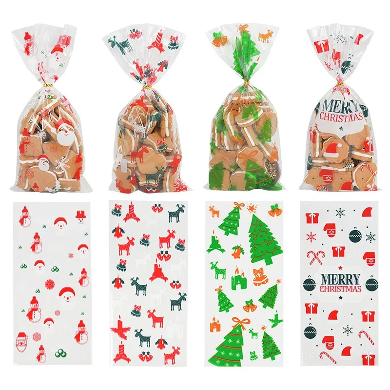 Пластиковые подарочные пакеты 50 шт./лот целлофановый пакет для конфет печенья