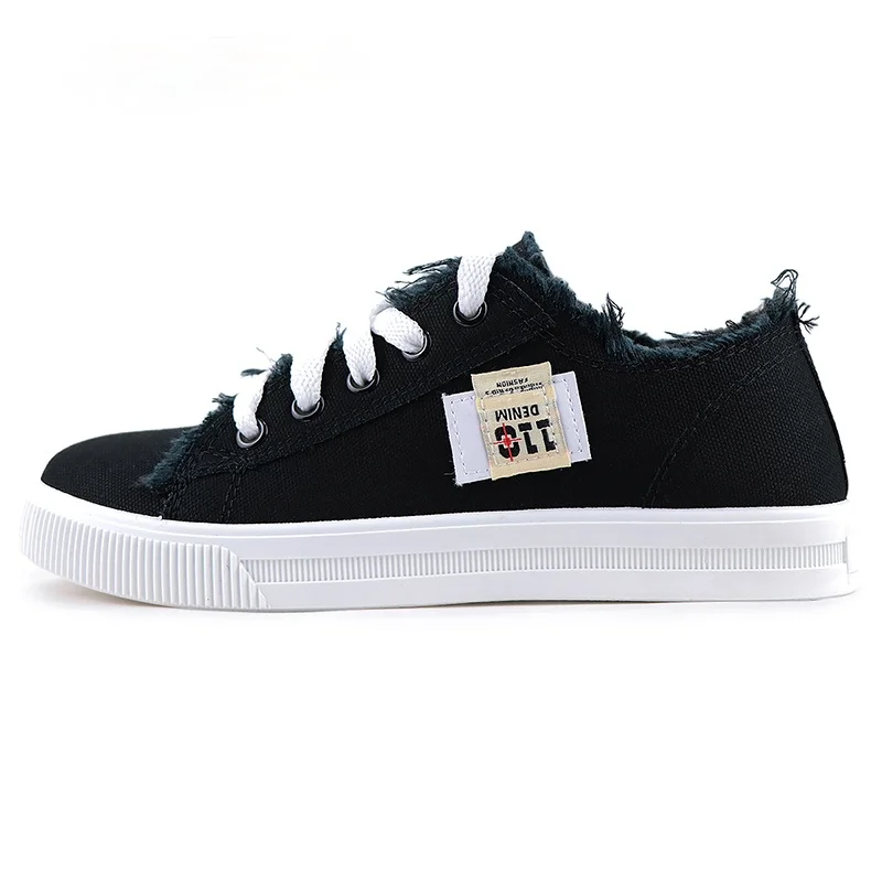 

Canvas Shoes Breathable Classic Summer Sneakers for Girls Lace-up Denim Shoes Casual