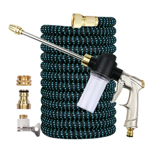 Поливочный шланг высокого давления, гибкий расширяемый водяной пистолет для мойки автомобилей, поливочный шланг для сада, разбрызгиватель, насадка из пеноматериала
