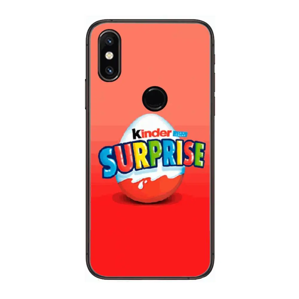 

Kinder Joy Surprise Egg Phone Case For xiaomi M2 C3 X3 F2 Lite NFC 6 5 x Poco k30 Pro Anime Black Cover Silicone Back Pretty