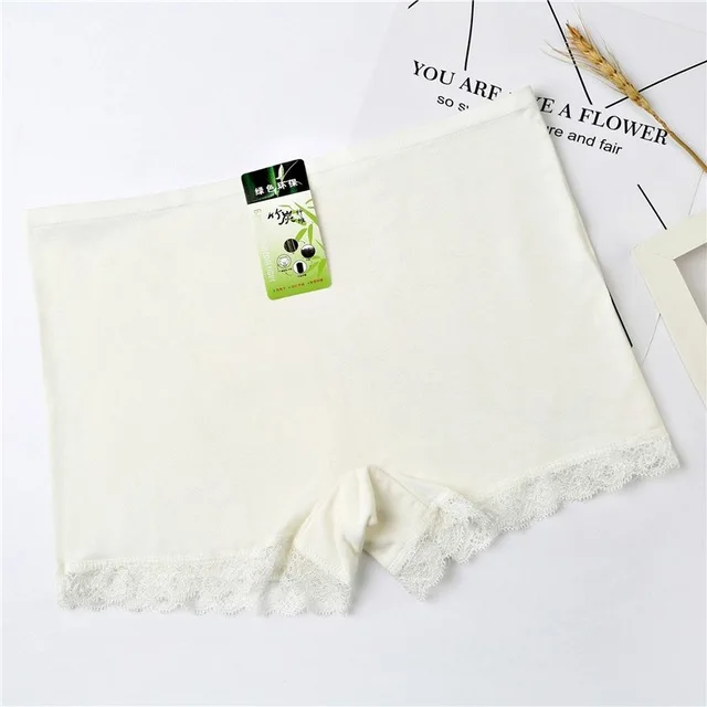 white lace Короткие штаны, женские боксеры, шорты, женские безопасные трусики, удобные женские трусики, безопасое для здоровья белье, женское нижнее белье 4,6 - Цвет: white lace