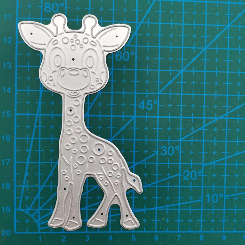 Металлический Трафаретный вырубной штамп пятнистого оленя для карт DIY трафарет