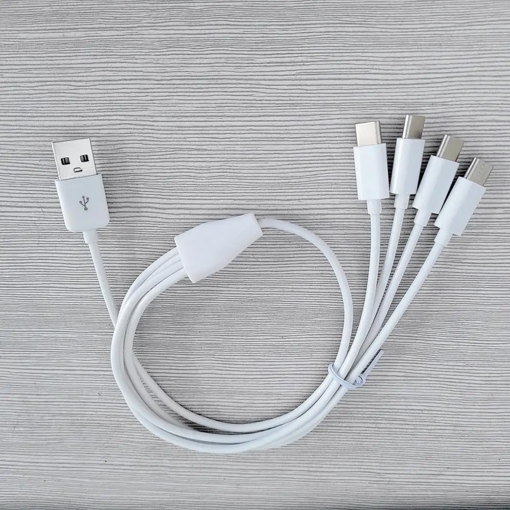 5 шт./лот 50 см usb к 4 тип-c зарядный кабель в 1 Тип c питания | Электроника