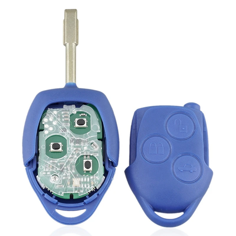

Car Smart Blue Remote Key 3 Button 433hz 4d63 Chip for Ford Transit Mk7 2006-2014