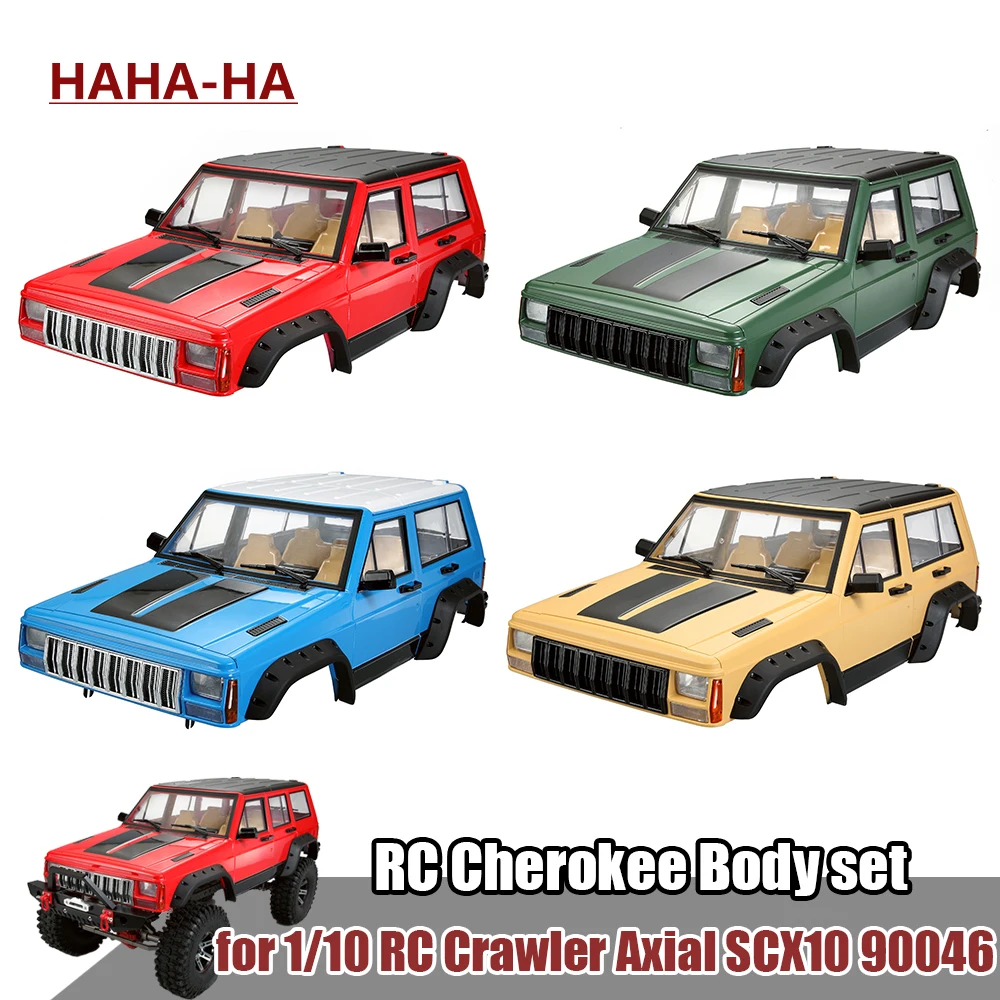 

313mm Wheelbase Complete JEEP Cherokee XJ Hard Body Set for 1/10 RC Crawler Axial Traxxas TRX4 SCX10 & SCX10 II 90046 90047