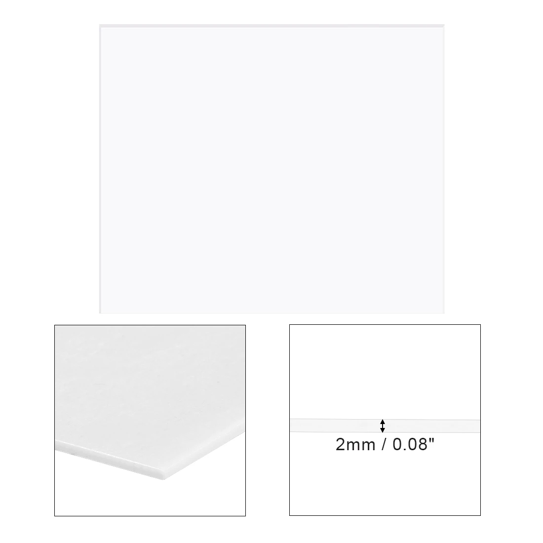

uxcell Acrylic Sheet,White,2mm Thick,30mm x 40cm,Plastic Board