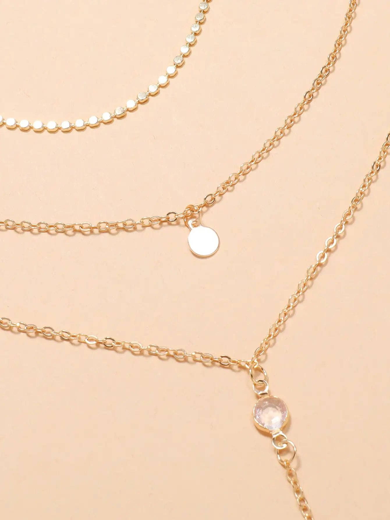 

Stillgirl 3Pcs Vintage Multilayer Geometric Pendant Necklaces for Women Charms Aesthetic Chains Long Tassel Gift Fashion Jewelry