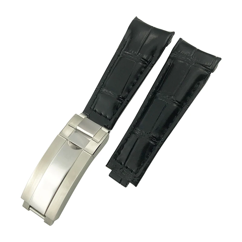 Ремешок для часов из натуральной кожи с изогнутым концом 20 мм | Наручные часы