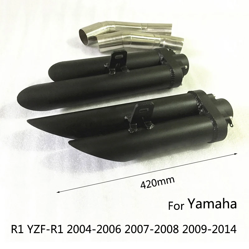 Выхлопная труба для мотоцикла Yamaha R1 YZF-R1 2004-2014 левая правая средняя посадка без дБ