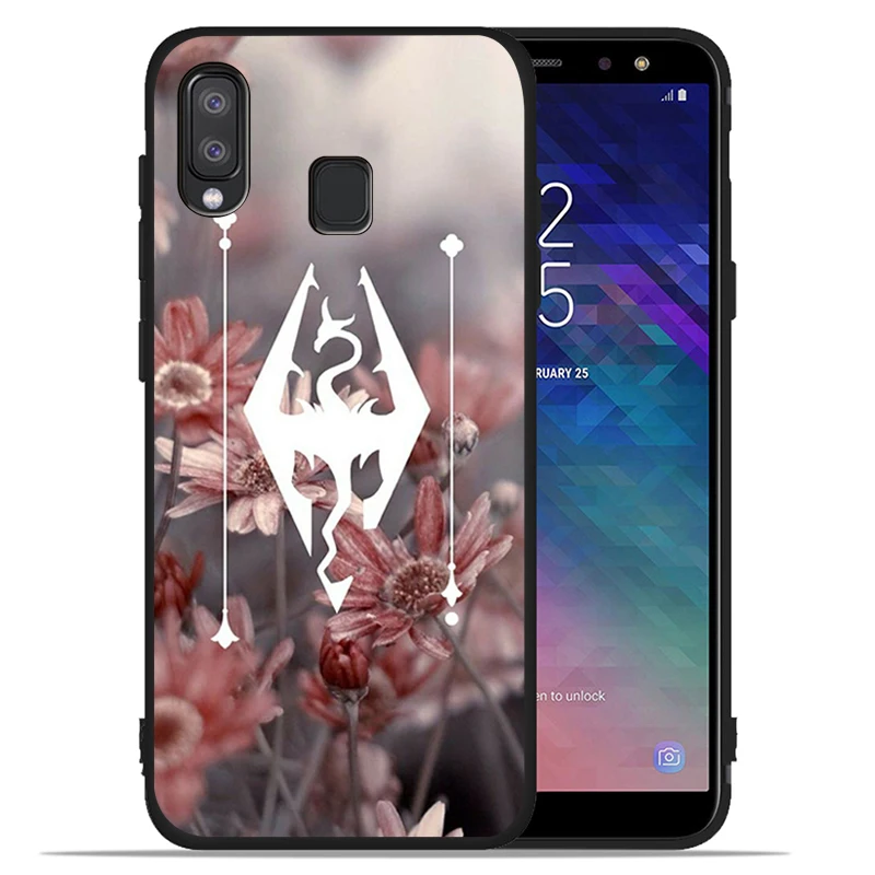 Чехол с логотипом Skyrim для Samsung Galaxy A71 A51 A41 A31 A20E A10 A20 A40 A50 A70 M30S M20 A7 A8 A9 2018 | Мобильные