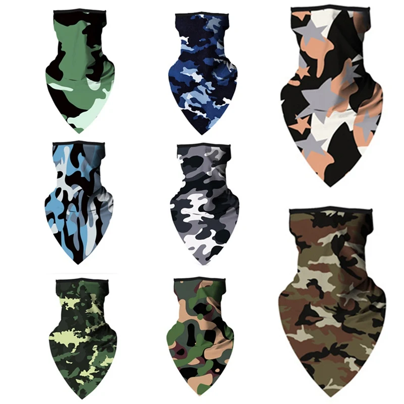 

Unisex Washable Bandana Neck Gaiter Tube Headwear For Women Men Camouflage Scarf Dustproof Motorcycle Windproof Scarf