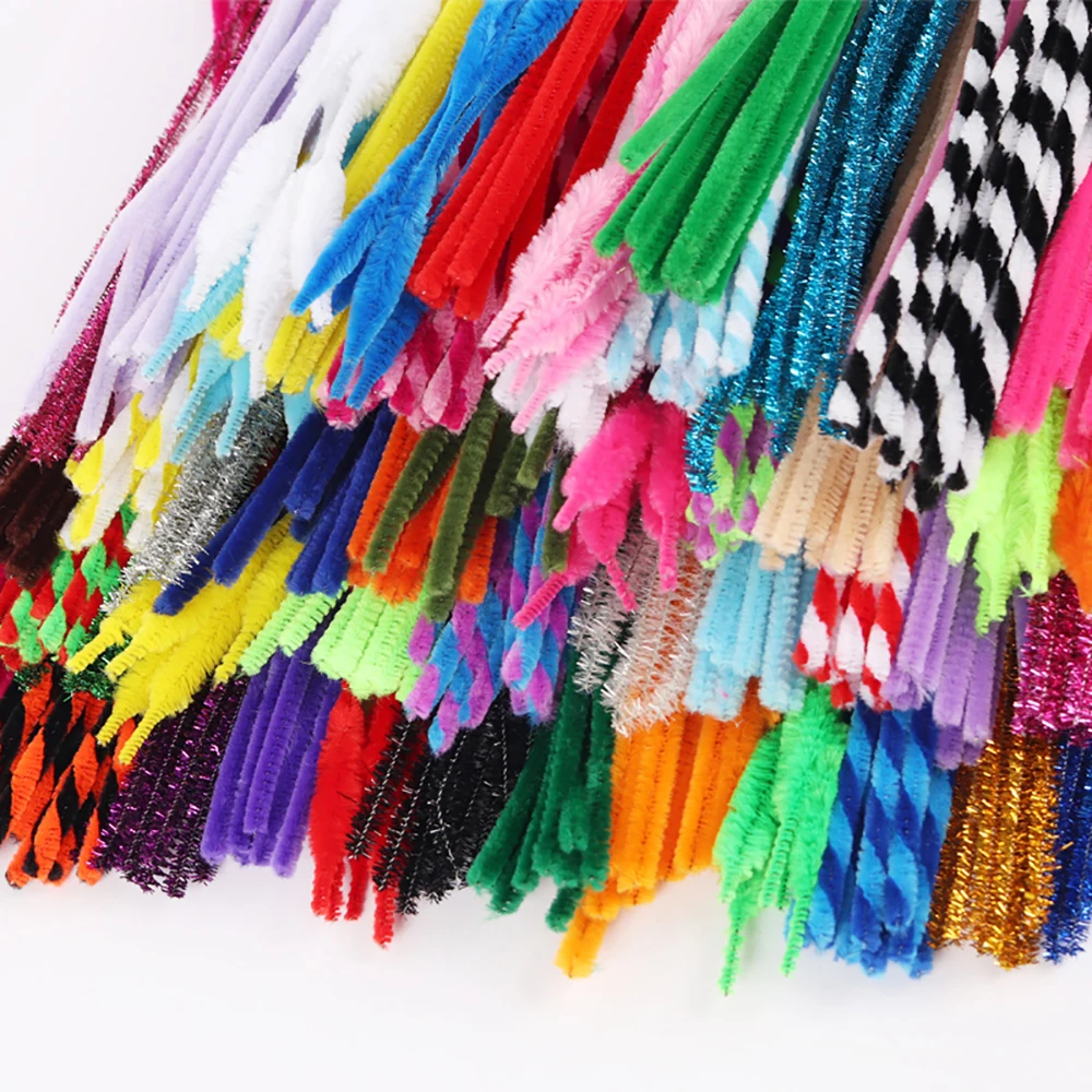 Lucia Crafts 50/100 шт стебли синели очистители труб детские развивающие игрушки