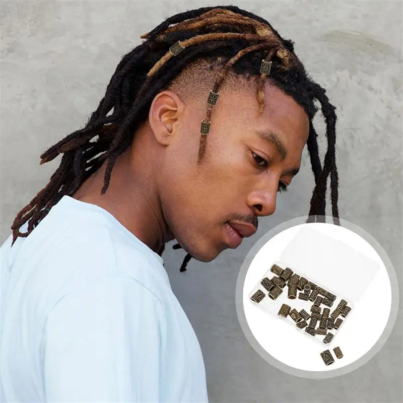 

36pcs Creative Chic Metal Fashion DIY Buckle Hair Cuffs Dreadlocks Ring Braid Ring