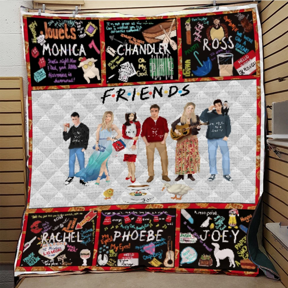 Мягкое одеяло для кровати друзей Прямая поставка|Одеяла| |