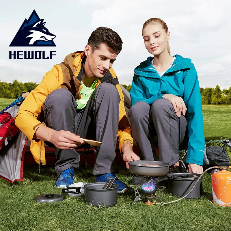 Hewolf наружная газовая плита, походная газовая горелка, складная электронная плита, походная Портативная Складная разделительная плита