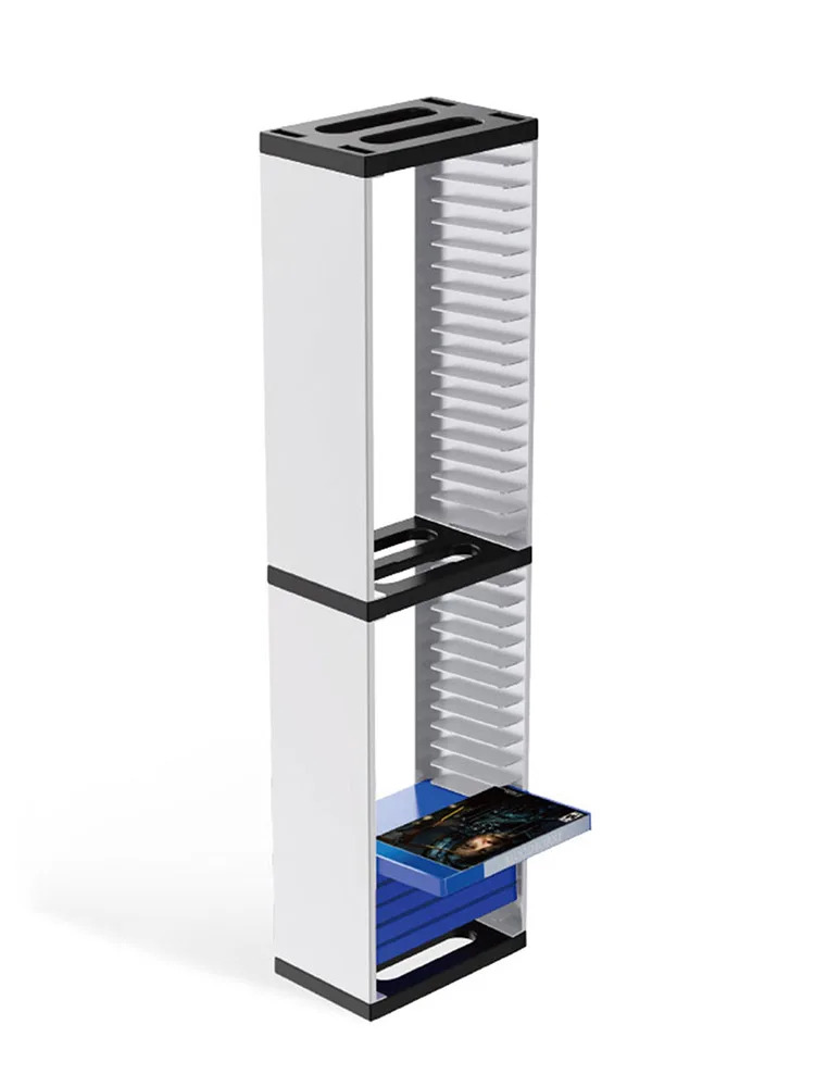 

Game Disc Tower Stand CD Storage Holder For PS5 Games Discs Disk Storage Tower Holder Organizer For Play Station PS 5 Accessorie