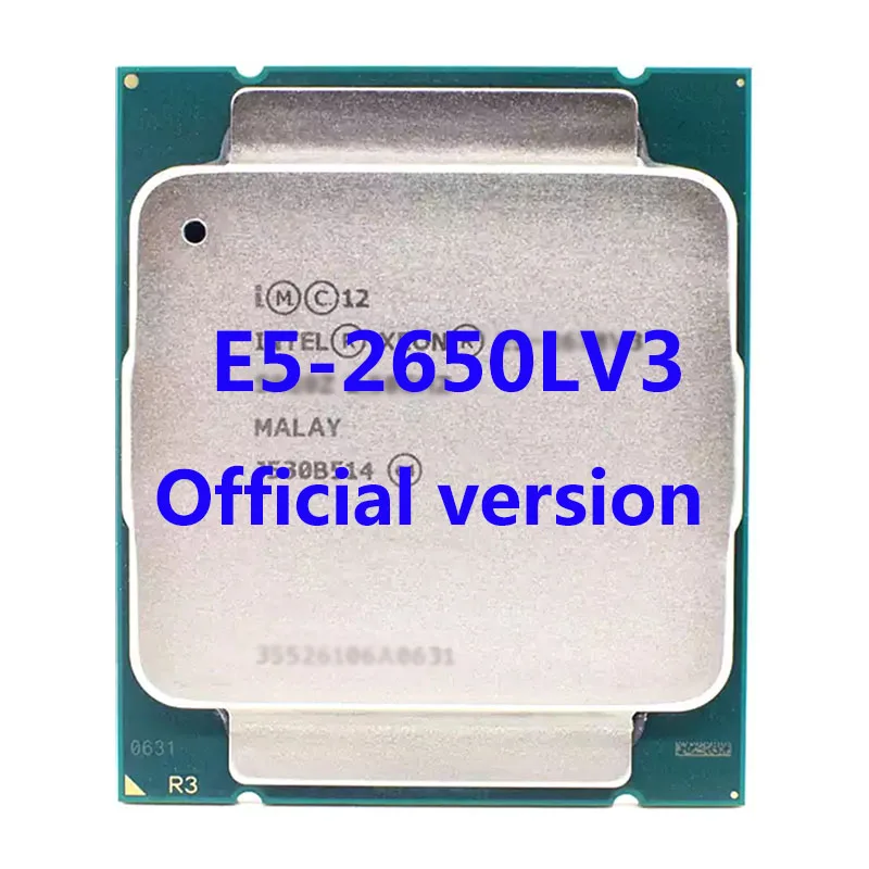 

E5-2650LV3 Official Verasion Intel Xeon CPU Processor 2.3Ghz 10-Core 25M 3TPD 105W FCLGA2011-3 For X99 Motherboard