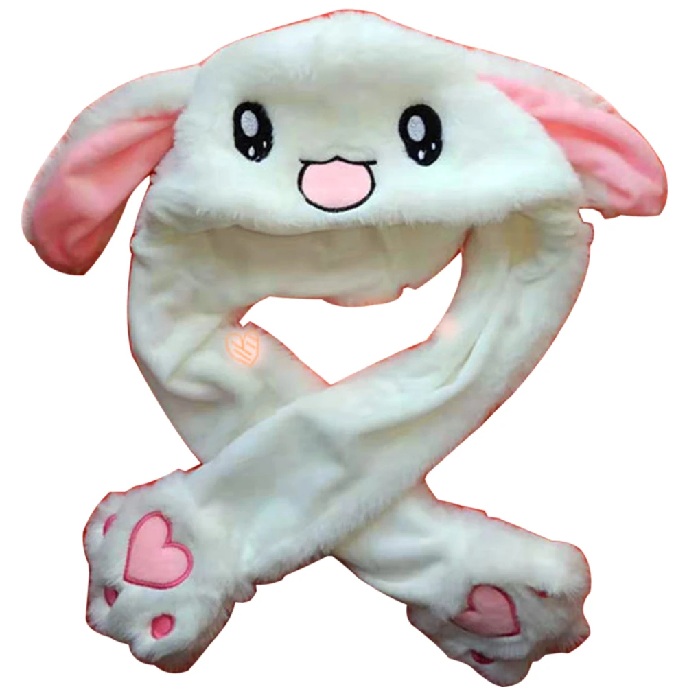 

2019 fashion Hot sale Winter Cute Cartoon Rabbit Earflap Hat Acting cute Girls Flannel Air-bag Ear-lifting Cap a rabbit ear hat