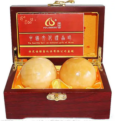 1 pair handball 2 шт. ручной шар фэн шуй нува камень Baoding ручной шар китайский здоровье упражнения стресс ручные мячики с Подарочная деревянная коробка - Цвет: 1 pair handball