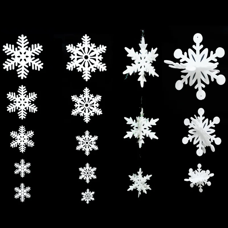 Frozen Christmas decoration with artificial snowflake suitable for family wedding birthday Navidad home | Дом и сад