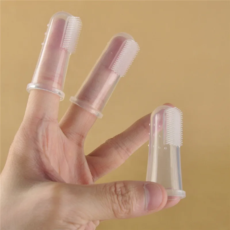 Уход за ребенком мягкий безопасный детский силиконовый палец зубная щетка десен