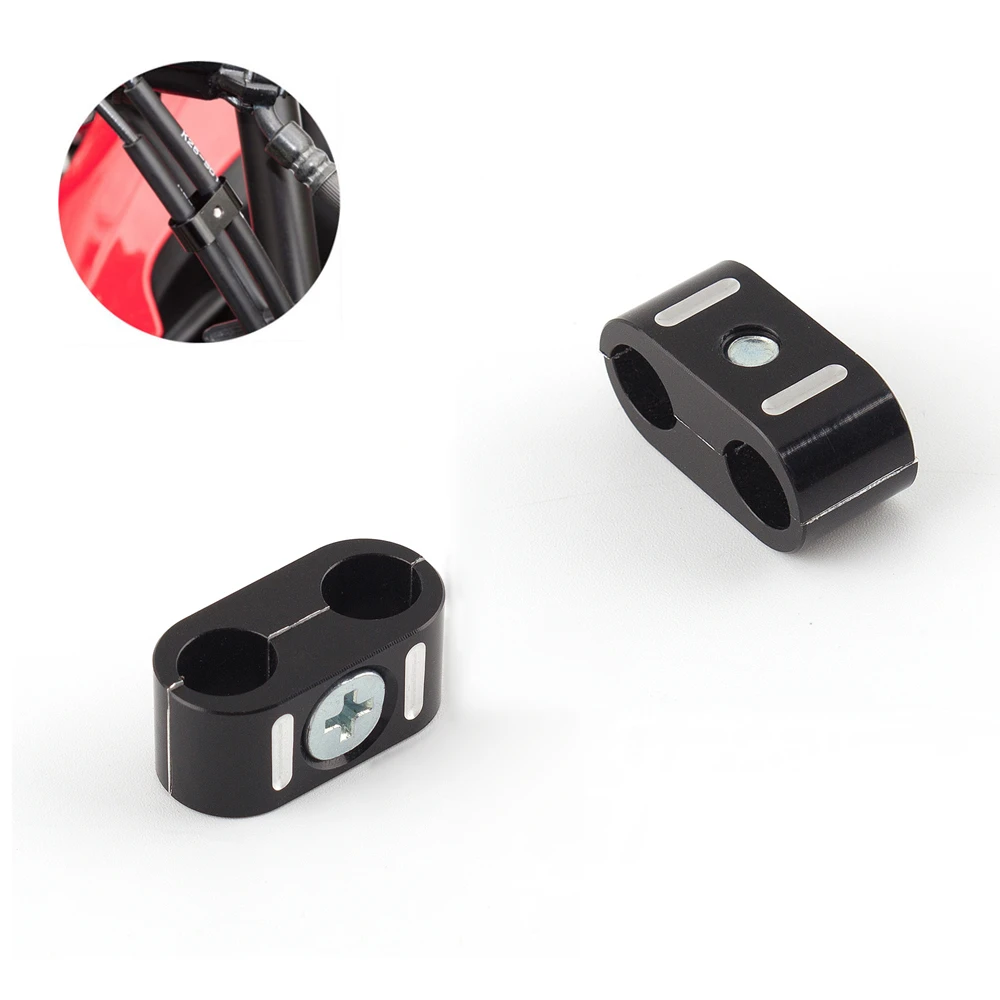 4pcs Brake Throttle Cable Clips Clamp Protector Guard Cover For Sportster 883 1200 750 XL883 XL1200 Dyna Softail Fat Street Bob |