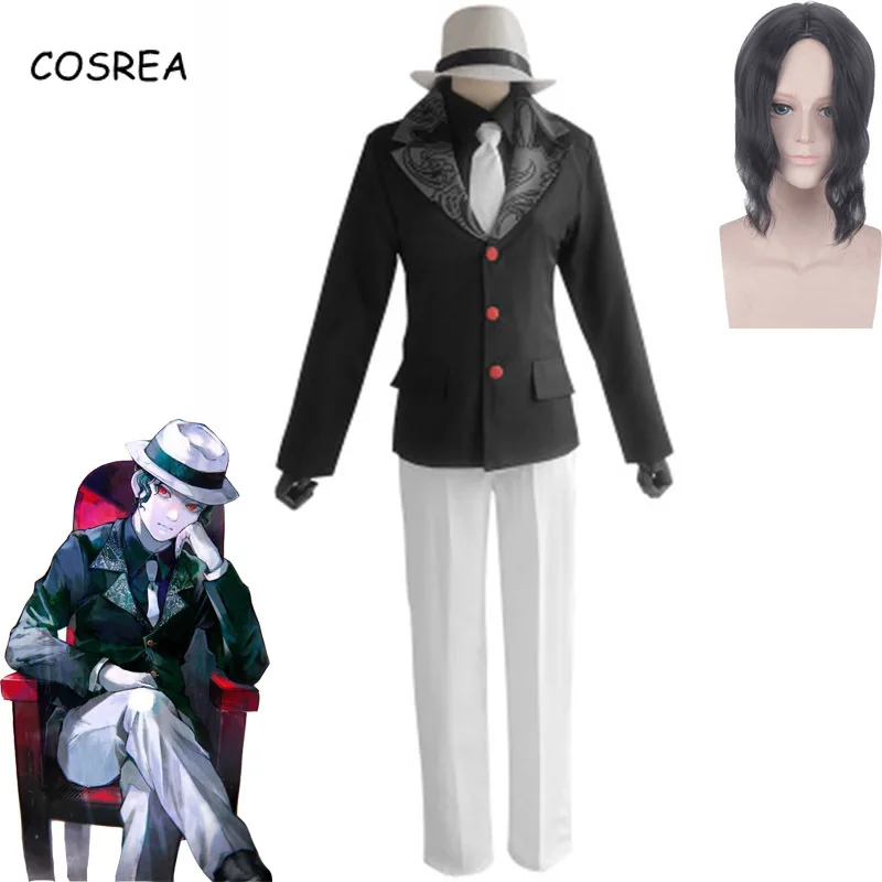 

Костюм из аниме «рассекающий демонов»: киметсу нет айба, косплей кибуцуцзи музан, Мужская одежда, костюм, злодейский босс, одежда, парик, Хэл...