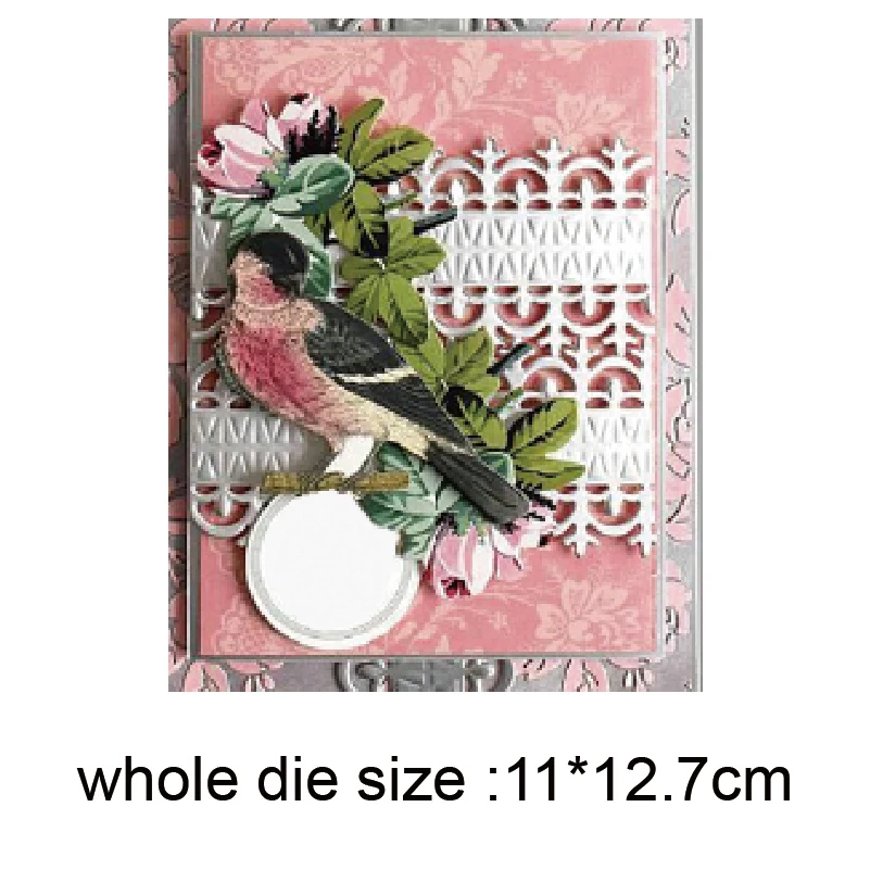 Большая рамка для забора металлическая Форма высечки трафарет самостоятельного