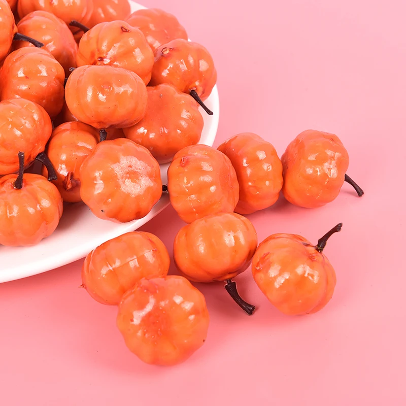

25Pcs Mini Simulation Pumpkin Fake Artificial Vegetabl Thanksgiving Festival Home Party For Home Halloween Props DIY Crafts