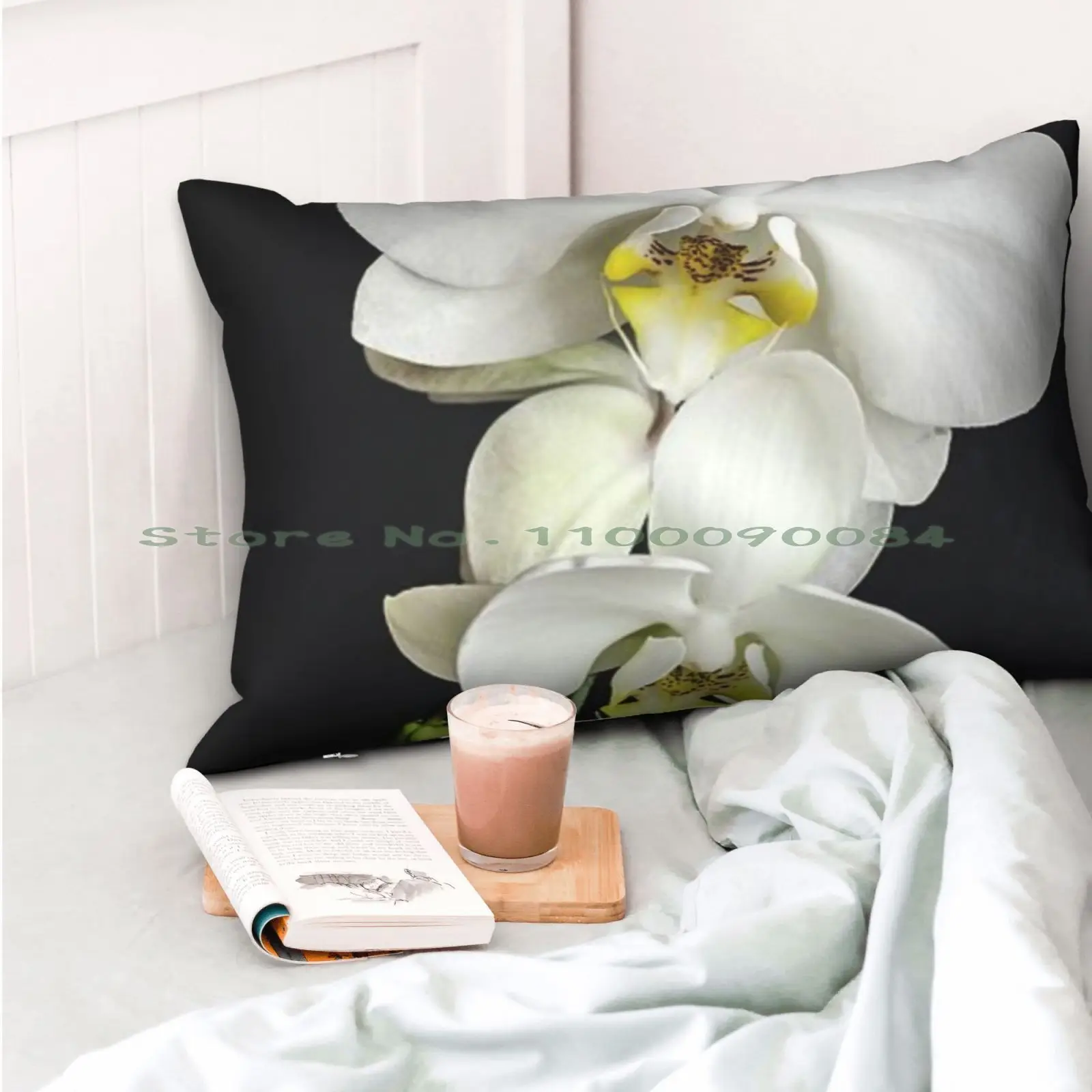 Подушка с изображением орхидеи 20x30 50*75