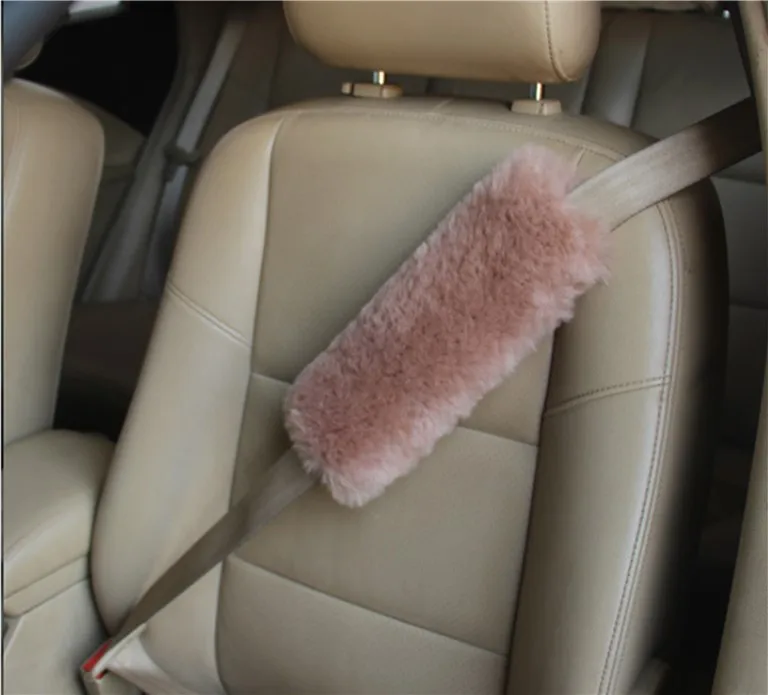 2 шт. ремень безопасности автомобиля Мягкие Плюшевые Авто Ремень Cove Модный