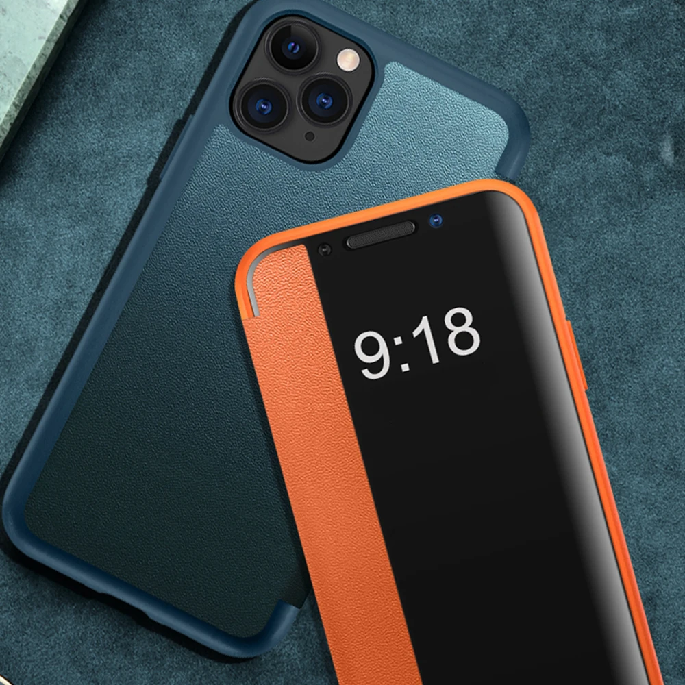 

All-inclusive Smart Shockproof Flip Leather case Case for iPhone XS Max 7 8 Plus X XS XR 12 Mini 11 SE 2020 12 Pro 12 Pro Max