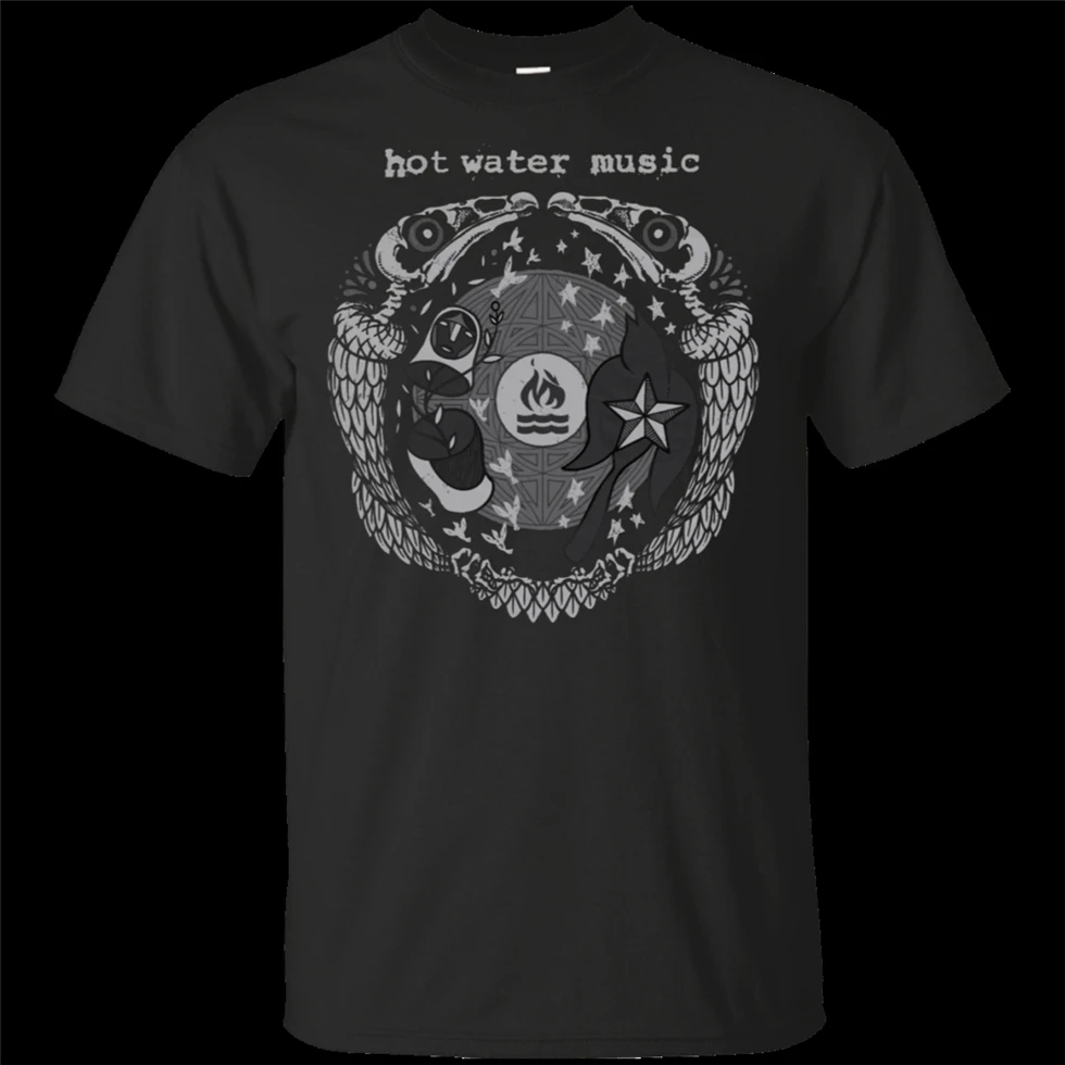 Горячая вода музыка концертный 2020 футболка панк рок группа винтажная рубашка