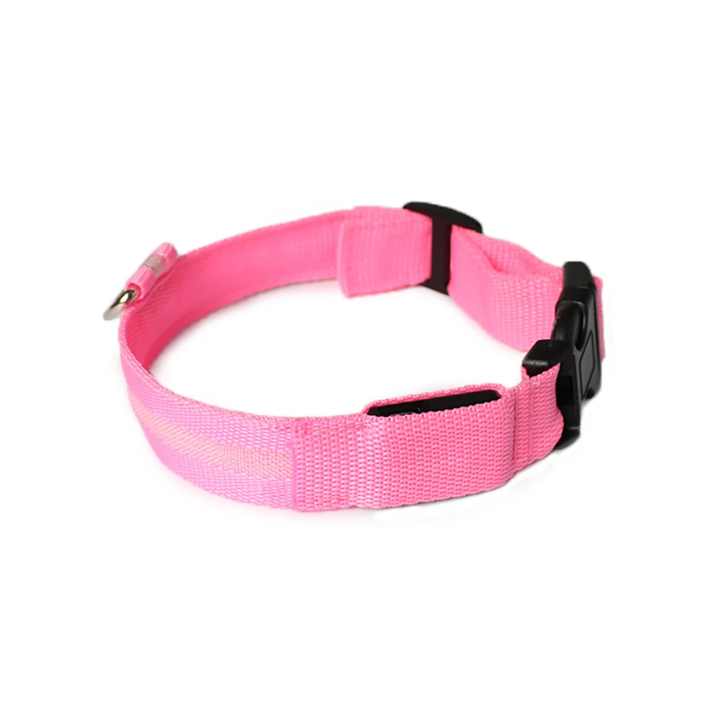 Светодиодный ошейник для домашних питомцев с USB-зарядкой флуоресцентный