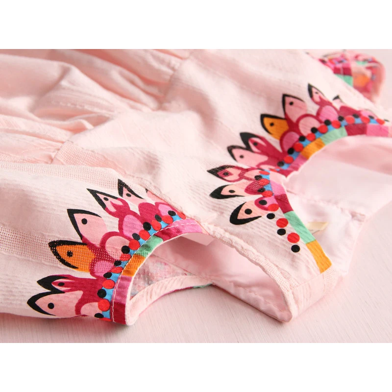 Платье для девочек летнее модное платье повседневная детская одежда с коротким