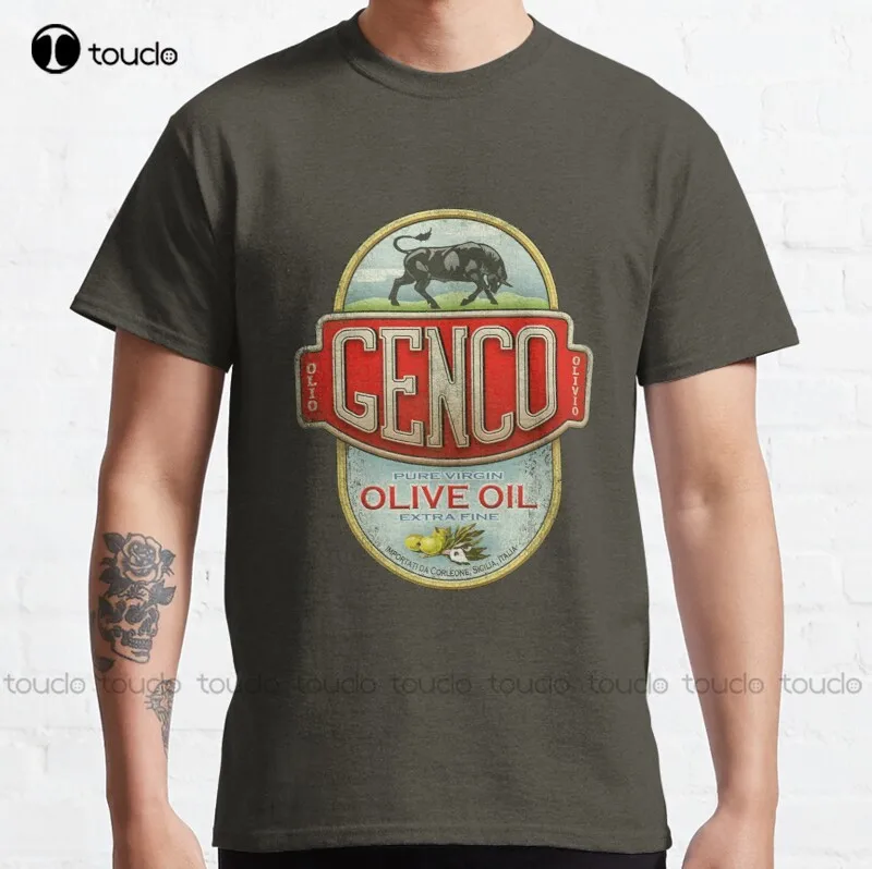 

New The Godfather - Genco Olive Oil Co. Classic T-Shirt Horror Shirt S-5Xl Cotton Tee Shirt