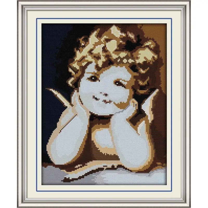 Joy Sunday Angel Набор для вышивки крестиком DMC 11CT 14CT домашний декор | Дом и сад